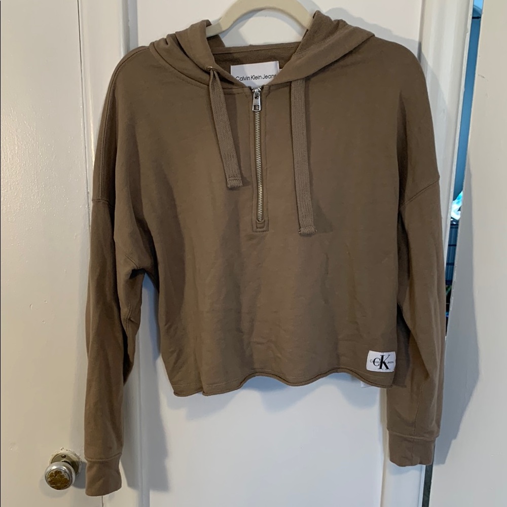 Calvin Klein Women's Brown Hoodie Sweater